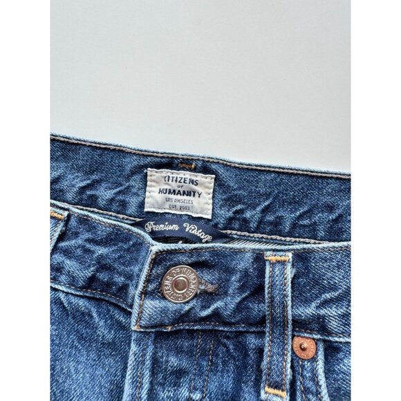 CITIZENS OF HUMANITY Gia Rollins High Rise Slim Straight Jeans, Size 28 - Picture 12 of 16